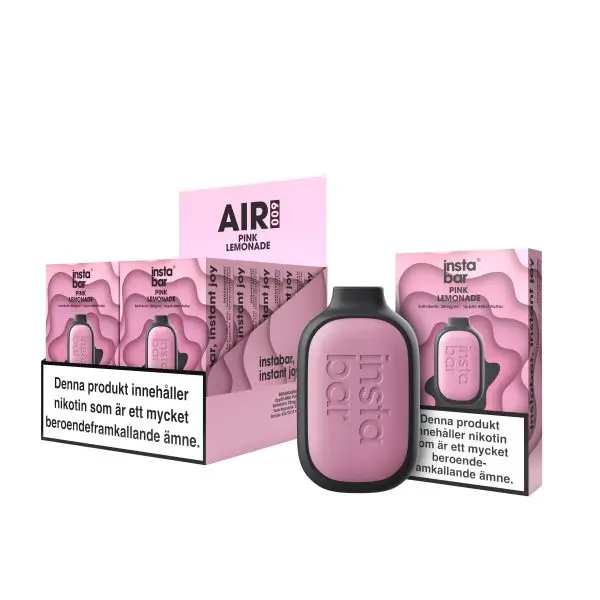 Instabar 600puffs PINK LEMONADE outer box scaled