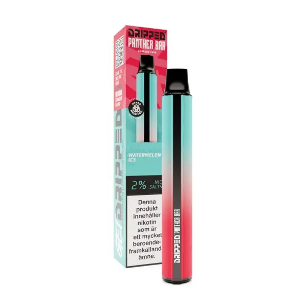 watermelon ice dripped panther bar 20mg disposable vape white